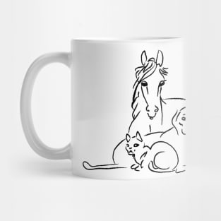 A Trio of Animals Mug